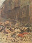 Ernest Meissonier The Barricade,Rue de la Mortellerie,June 1848 also called Menory of Civil War (mk05 oil painting